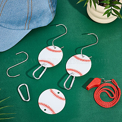 8 Stück Acryl-Sportball-Anschlussanhänger&nbsp;DIY-NB0014-46A