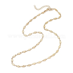 Женские ожерелья-цепочки с цветочным узором из нержавеющей стали 304 толщиной 3.5 мм&nbsp;NJEW-JN05599