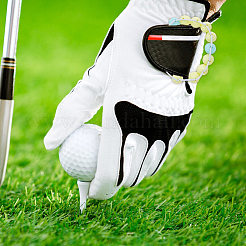 9 pieza de cordones elásticos y cuentas de golf acrílicas para contar la puntuación de los golpes&nbsp;BJEW-DR00004