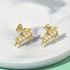 Серьги-гвоздики из листовой латуни&nbsp;EJEW-P341-01P