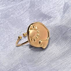 Anelli aperti regolabili in acciaio inossidabile 304&nbsp;RJEW-C151-01B-G