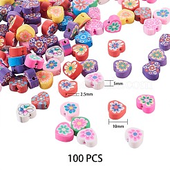 100 pz perline di argilla polimerica fatte a mano&nbsp;sgCLAY-SZ0001-09
