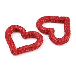 Anneaux de liaison faits main en pâte polymère et strass&nbsp;CLAY-H009-04E