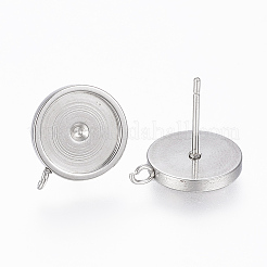 Серьги-гвоздики из нержавеющей стали 201&nbsp;LS-STAS-G179-41P-10mm