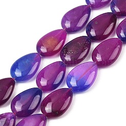 Двухцветные нити бусин из натурального белого нефрита&nbsp;G-Z105-B01-01C