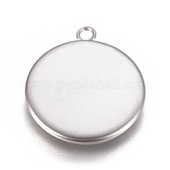 Cabochon pendenti in acciaio inossidabile 304 anti-ossidazione&nbsp;STAS-G127-13-16mm-P
