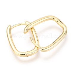 Латунные английском замке Серьги-кольца&nbsp;X-EJEW-F245-07G