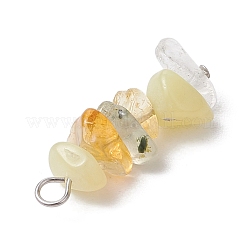 Pendentifs en perles de cristal de quartz naturel&nbsp;PALLOY-JF02884-01