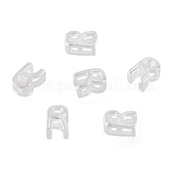 6 pièce de 925 perles initiales creuses en argent sterling&nbsp;STER-TA0001-53R