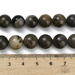 Нити бусин из натурального вулканического агата&nbsp;G-G305-A01-10mm