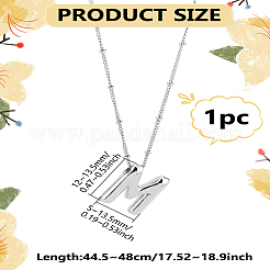 1 шт. латунная цепочка с подвесками в виде букв из сплава&nbsp;NJEW-LP0001-41M-P