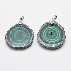 Природного малахита подвески&nbsp;G-E464-39