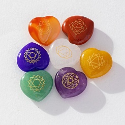 7 Stück natürliches Edelstein-Heilornament&nbsp;PW-WG63672-01