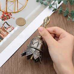 1 шт. сплав ручной звонок колокольчик дисплей украшения&nbsp;AJEW-GF0012-23AB