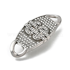 Подвески-коннекторы из нержавеющей стали 304 с кристаллами и стразами&nbsp;STAS-M119-06C-AS