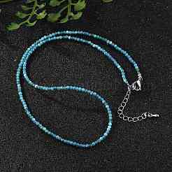 Colliers de perles d'apatite naturelle&nbsp;NJEW-JN02492-02