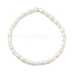 Stretch-Armbänder mit natürlichen Süßwasser-Zuchtperlen für Damen&nbsp;BJEW-JB13706