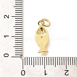 Латунные микропаве прозрачные подвески с фианитом&nbsp;LS-KK-Q040-07B-G