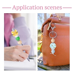 5шт 5 цвета бусины из полимерной глины ручной работы&nbsp;CLAY-YW0002-69