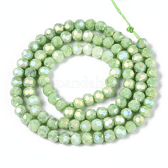 Антикоррозийные гальванические стеклянные бусины&nbsp;X-EGLA-T021-4mm-15-09