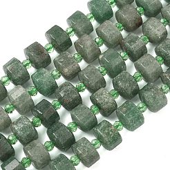 Природный зеленый бисер пряди клубники кварца&nbsp;G-G453-G11-7x12mm