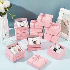 Квадратные картонные коробки для часов&nbsp;CON-WH0086-105A