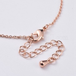 Collane con pendente in ottone unicorno&nbsp;NJEW-JN02575-M
