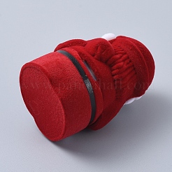 Papá Noel forma cajas de joyería de terciopelo&nbsp;VBOX-L002-H01