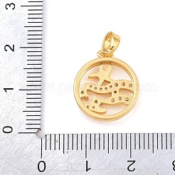 Pendentifs d'été en laiton sertis de micro-pavés de zircone cubique&nbsp;CU-CBA9B49-06F-G