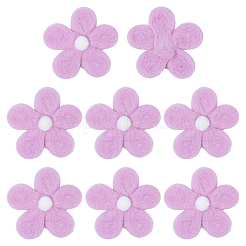 8 pz di accessori per costumi in feltro di lana a forma di fiore di margherita&nbsp;AJEW-PH0008-82C
