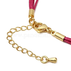 Fabricación de collares de 1 hebras con cordón encerado de 5 mm&nbsp;MAK-C005-01C-G