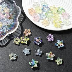 60шт 3 стиля УФ-покрытие прозрачные акриловые бусины&nbsp;MACR-YW0004-71