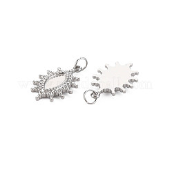 Pendentifs en acier inoxydable 304 avec monture en émail&nbsp;STAS-N097-185P