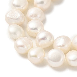 Fili di perle di perle d'acqua dolce coltivate naturali&nbsp;PEAR-A006-10B