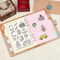 Individuelle transparente Stempel aus PVC-Kunststoff&nbsp;DIY-WH0439-0435