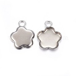 Cabochon pendenti in acciaio inossidabile 304 anti-ossidazione&nbsp;LS-STAS-P210-04P
