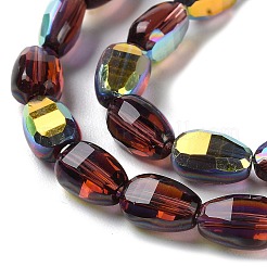 Trasparenti perle di vetro placca fili&nbsp;GLAA-Q099-F01-03