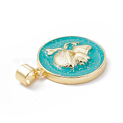 Подвески из латуни с эмалью в стойку&nbsp;KK-B065-04G-03