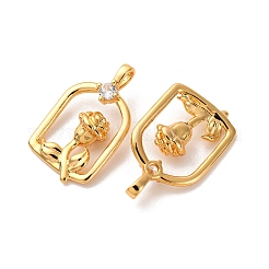 Латунные микро проложить кубического циркония подвески&nbsp;KK-K382-54G