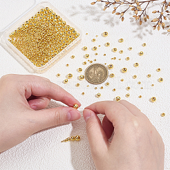 6 стиль стойка покрытие латунные распорные бусины&nbsp;KK-PH0013-52G