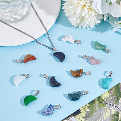 24 шт. 12 стиля подвески с лунными камнями&nbsp;G-HY0001-80