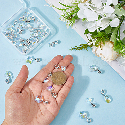 30 шт. 6 стиля стеклянные европейские подвески-шармы&nbsp;PALLOY-PH01876