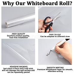 1 Rolle PP-Whiteboard-Aufkleber&nbsp;AJEW-GF0015-04