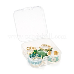 Anelli per polsini in ottone 6 pz 6 stili&nbsp;RJEW-LS0001-31G