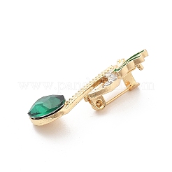 Брошь-булавки со стразами в виде музыкальной ноты&nbsp;JEWB-A031-02G-02