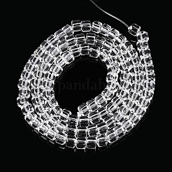 Прозрачные стеклянные бусины&nbsp;GLAA-N065-4x4mm-A01