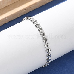 Браслеты из нержавеющей стали 304 с треугольными звеньями для женщин&nbsp;BJEW-F488-23P