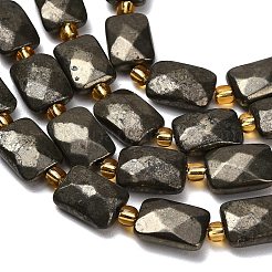 Stränge aus natürlichen Goldpyritperlen&nbsp;G-F833-D01-01