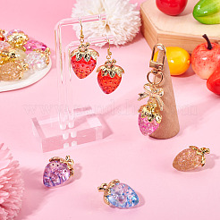 14 pièce 7 styles en acrylique transparent avec pendentifs en alliage&nbsp;TACR-TA0001-86