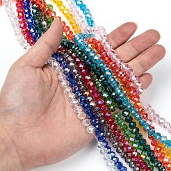 Стеклянные бусины с гальваническим покрытием &nbsp;EGLA-X0007-01B-8mm